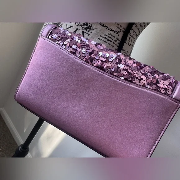 Coach leather purple sequin handbag - Picture 5 of 16